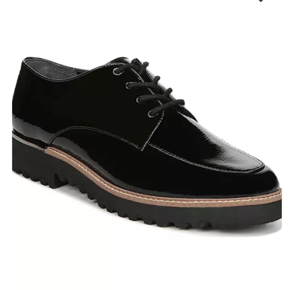 NWT Franco Sarto Charles Patent Oxford Derby Loafers Shoe Women’s Sz 6.5